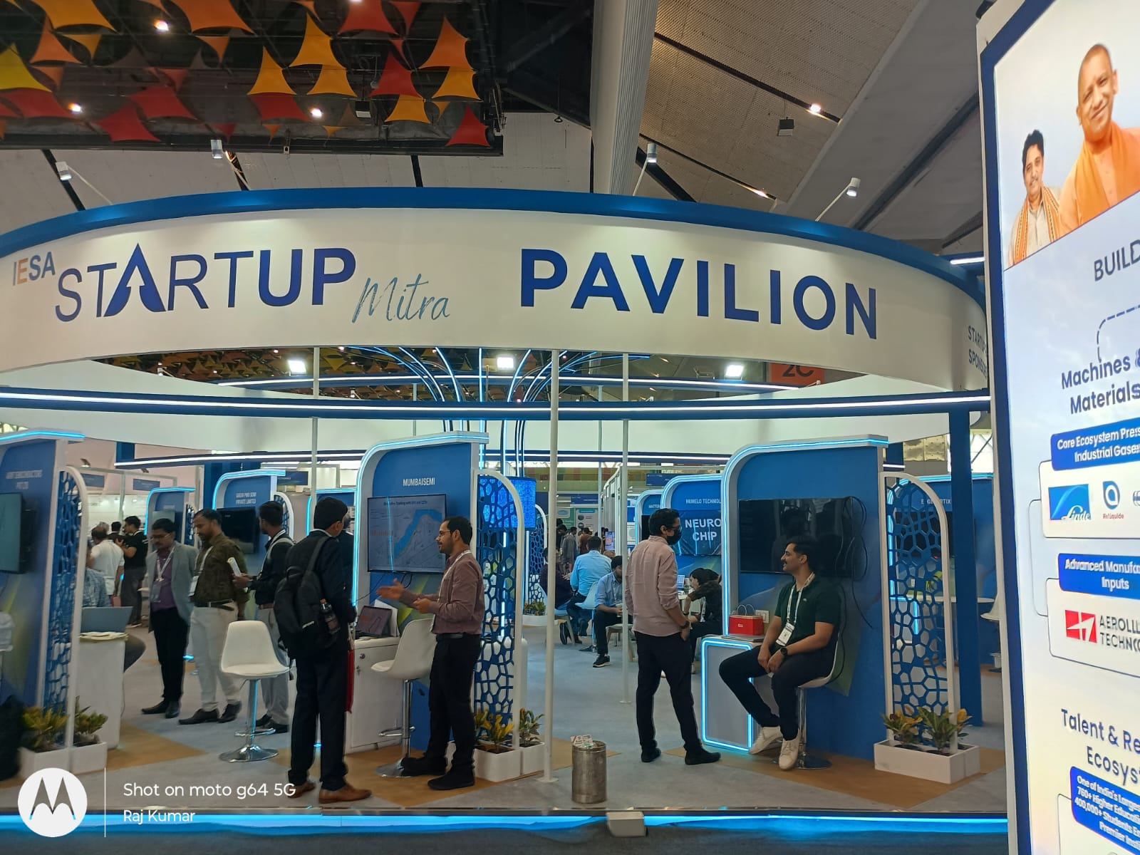 Startup Pavilion exhibits and technology demonstrations at SEMICON India 2026